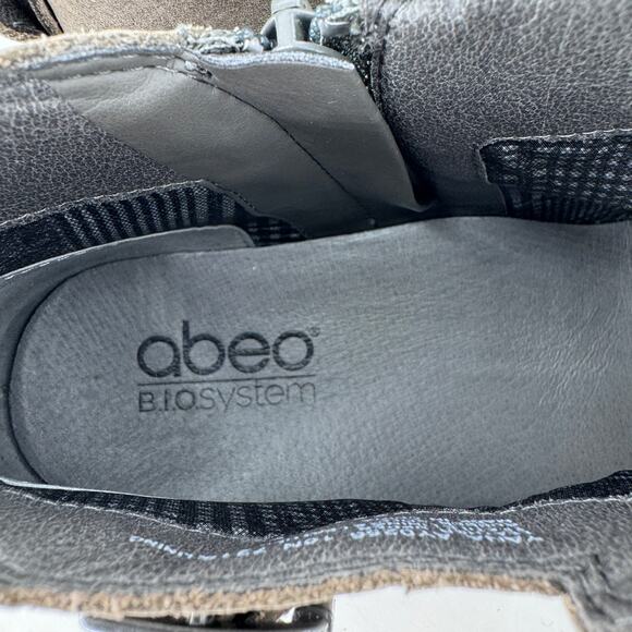 Abeo Yana BIO System Ankle Boots Womens 10N Gray Upper Leather Side Zip‎ AY0256 - Picture 9 of 10